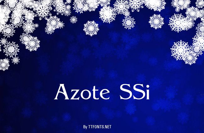 Azote SSi example